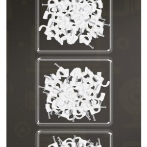 100pc Assorted Cable Clips