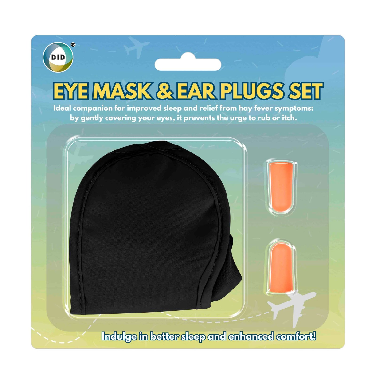 Eye Mask & Ear Plugs Set