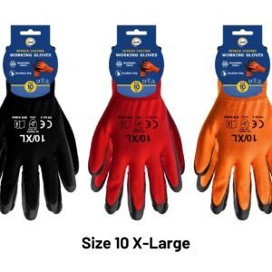 Size 10 Nitrile Coated Gloves - xl