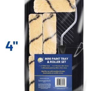 Mini Paint Tray with 4" Roller & 5 Emulsion Sleeves