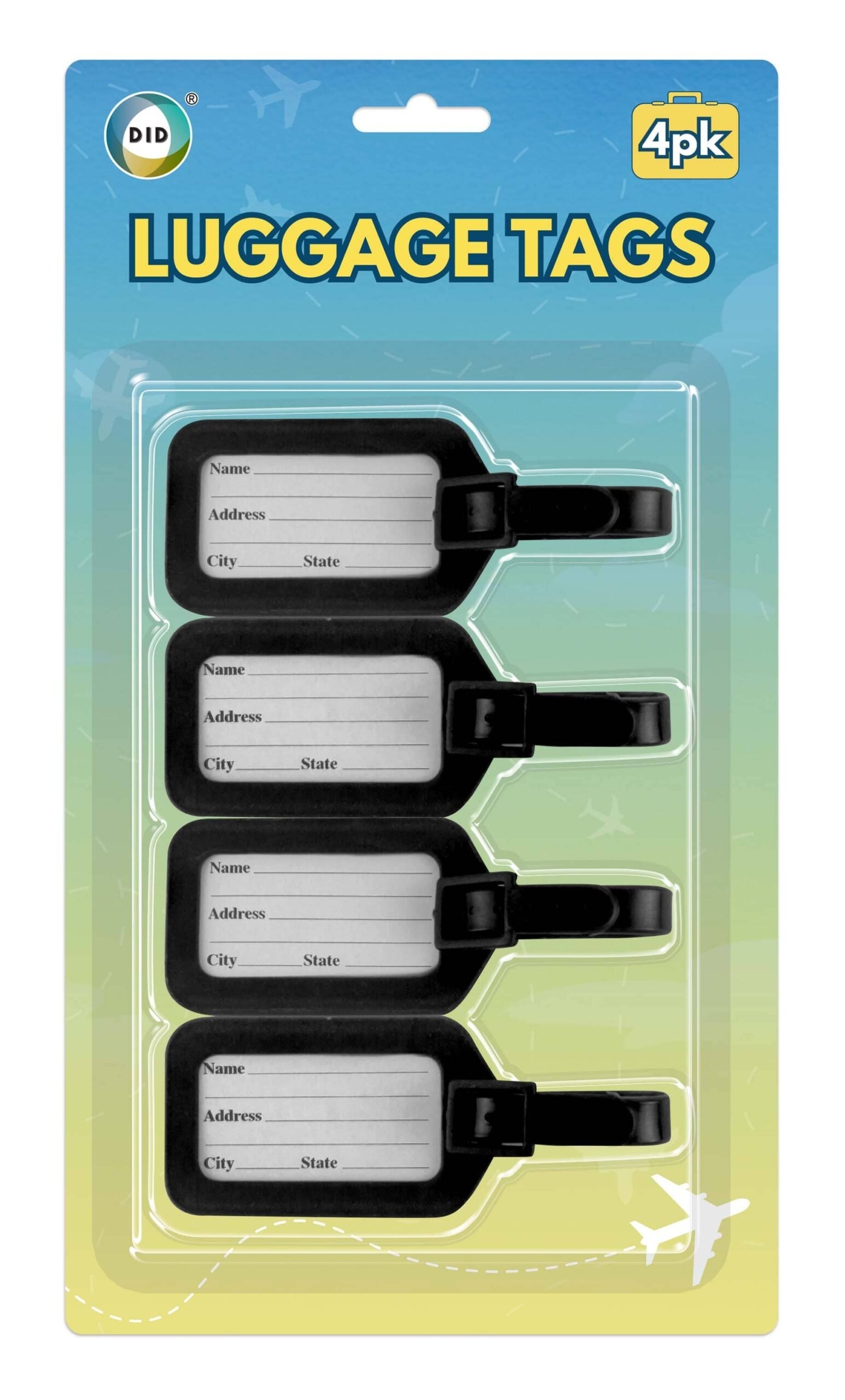 4pc Luggage Tags