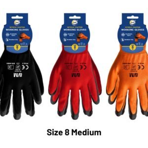 Size 8 Nitrile Coated Gloves - M