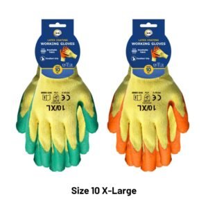 Size 10 Latex Coated Gloves - xl